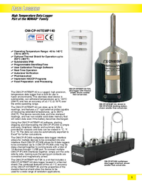 Thumbnail of document Data Sheet - OM-CP Autoclave Temperature Data Logger